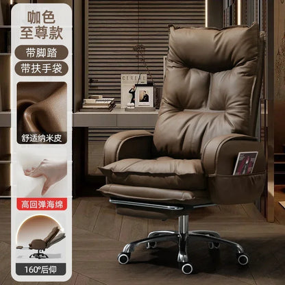 Luxurious Comfort Office Chair Ergonomic Relaxing Modern Gaming Office Chair Computer Swivel Office Furniture Chaise Bureau LLOC - Kimlud