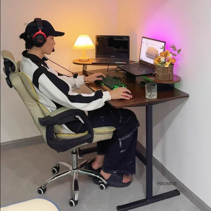 High-end Desktop Computer Desks Home Office Furniture Simple Gaming Desk Student Study Table Workbench Liftable Computer Table J - Kimlud