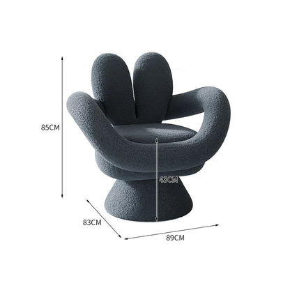 Luxury Design Balcony Living Room Chair Swivel Single Relaxing Sofa Chair Backrest Dresser Vanity Nordic Armchairs Living Chairs - Kimlud