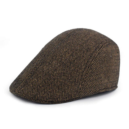 Fashion Berets Men High Quality Autumn Winter Wool Hat Herringbone Flat Cap Classical Artist Painter Hat Male Beret Caps...