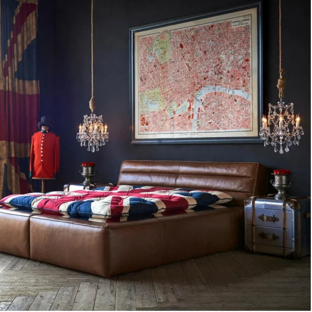 A High End Luxury Comfortable Bbedroom Furniture Modern Fashionable Designed Leather King Size Bed | Kimlud Luxury Bed