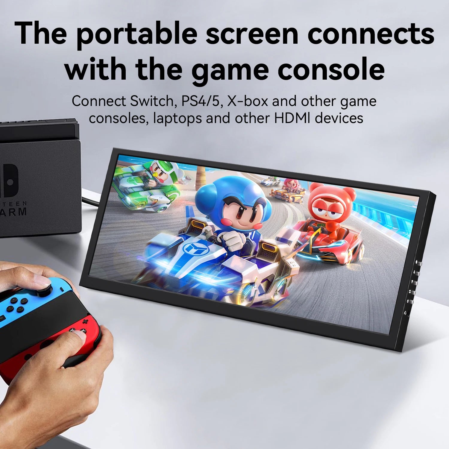 12.3 Inch 1920x720 HD Capacitive Touch Screen Monitor Portable LCD Display with HDMI Input for PC Laptop Industrial Equipment - Kimlud