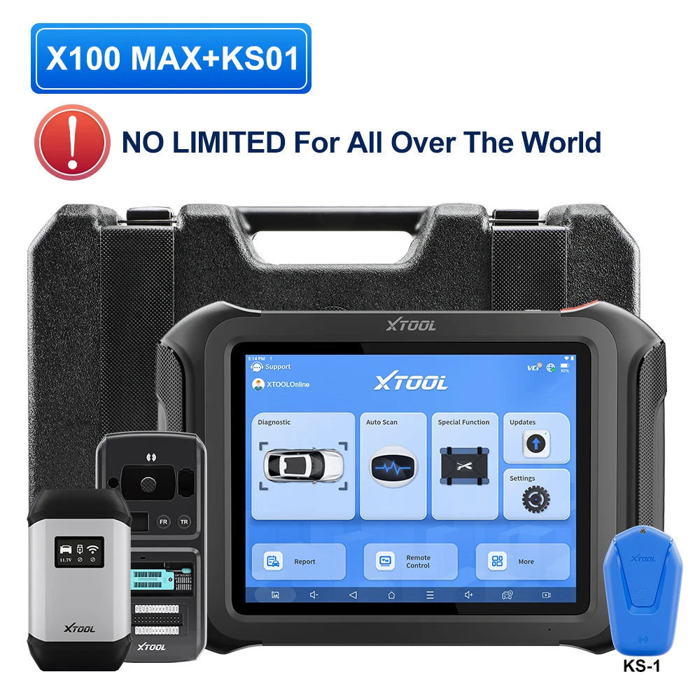 XTOOL X100 MAX Key Programming Tools Immobilizer Key Programmer Locksmiths Tool All Key Lost/Add Smart Key/Read PIN/Infrared Key - Kimlud