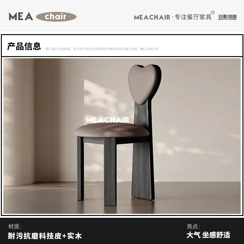 Italian Solid Wood Chair Dining French Home Makeup Chinese Antique Back Chair Single Hotel Dining Silla Comedor Furniture