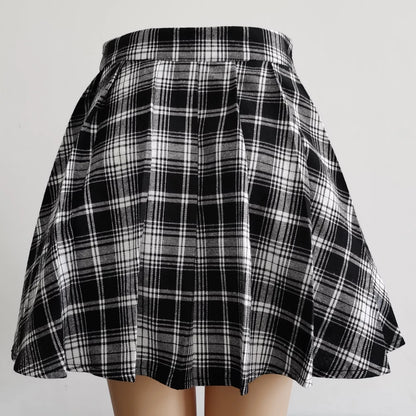 Womens Harajuku Punk Irregular Mini Pleated Skater Skirt Asymmetric Cutout High Waist Hip Hop Clubwear gothic harajuku skirt