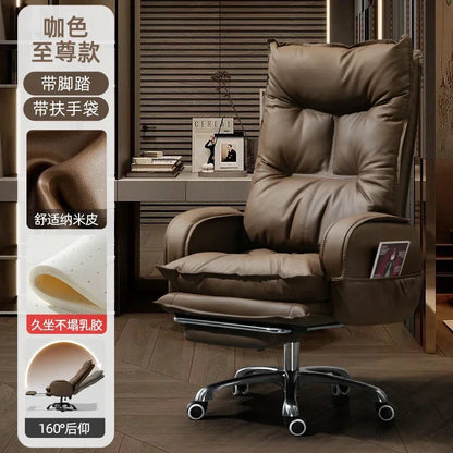 Luxurious Comfort Office Chair Ergonomic Relaxing Modern Gaming Office Chair Computer Swivel Office Furniture Chaise Bureau LLOC - Kimlud