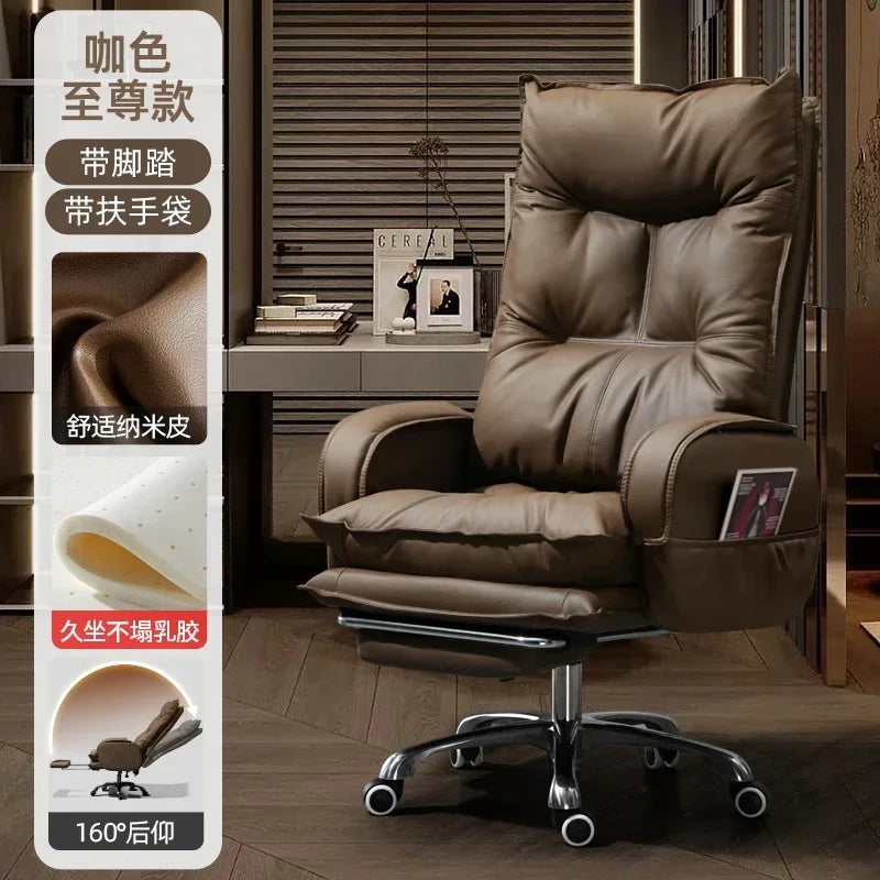 Luxurious Comfort Office Chair Ergonomic Relaxing Modern Gaming Office Chair Computer Swivel Office Furniture Chaise Bureau LLOC - Kimlud