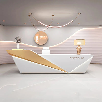 Unique Beauty Reception Desks Company Organizers Best Welcome Reception Desks Design Led Lights Mostrador Commercial Furniture