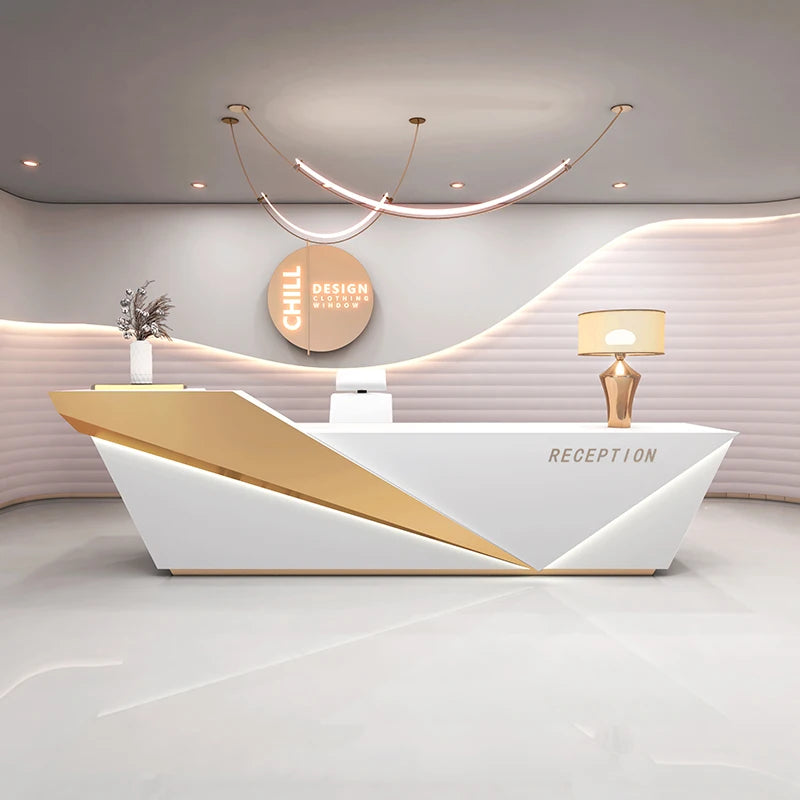 Unique Beauty Reception Desks Company Organizers Best Welcome Reception Desks Design Led Lights Mostrador Commercial Furniture