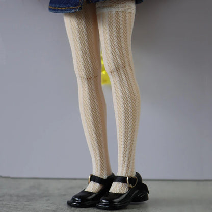 For Blythe Doll Socks Black White Pink Candy color Socks for Ob24 Ob22 Azone Doll Long Stockings - Kimlud