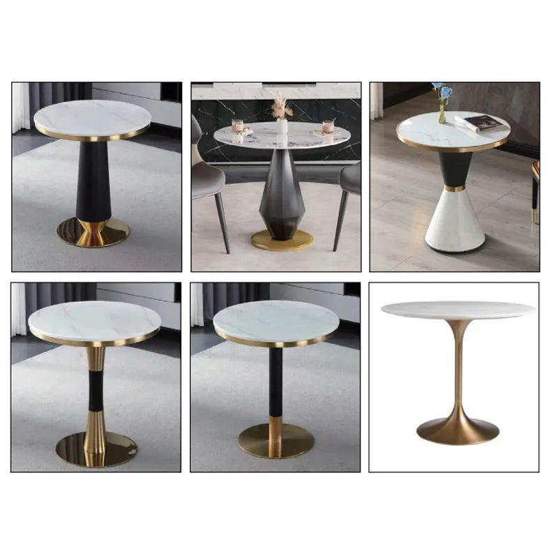 New modern simple living room coffee table office gold coffee table set - Kimlud