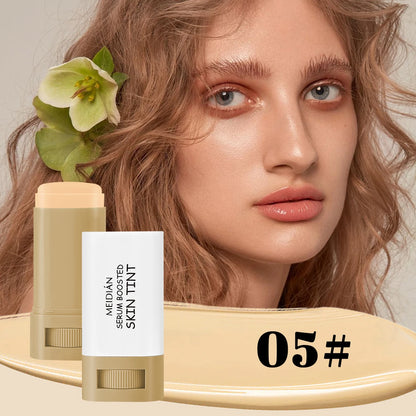 Bronze Foundation Stick Serum Boosted Skin Tint Silky Texture Moisturizing Coverage Concealer Base Even Skin Tone Makeup