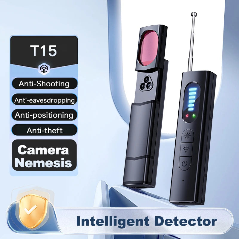 Hidden Camera Detector Anti-Spy Car GPS Tracker Listening Device Bug RF Wireless All Signal Scanner Gadget Security...