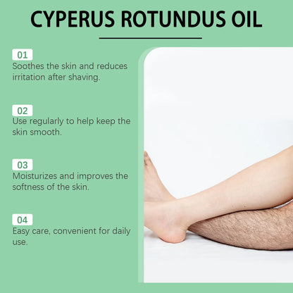 60ml Cyperus Rotundus Oil Gentle Hair Removal Care Oil Body Hair Inhibitor Serum Moisturizing Nourishing Natural Cypress...