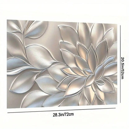 A Protective Mat for a Stove Cover, Featuring a 2D Golden Three-Dimensional Petal Pattern Design, Stylish,...