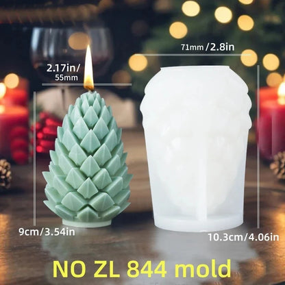 2025 Christmas House Fragrance Candle Silicone Mold Santa Claus Santa Claus Knocking On Door Giving Gifts Resin Plaster Molds