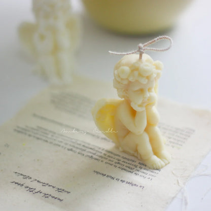 Cute Candles Cupid Angel Scented Candle Ins Small Art Decorative Aromatic Candles Home Fragrant Decoration Candle Posing Props