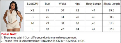 Women Clothes Sets Line Stitching Sleeveless Zip Cropped Tank Top and Shorts Set Classy Sexy Tight Y2k Night Out 2 Piece Outfits