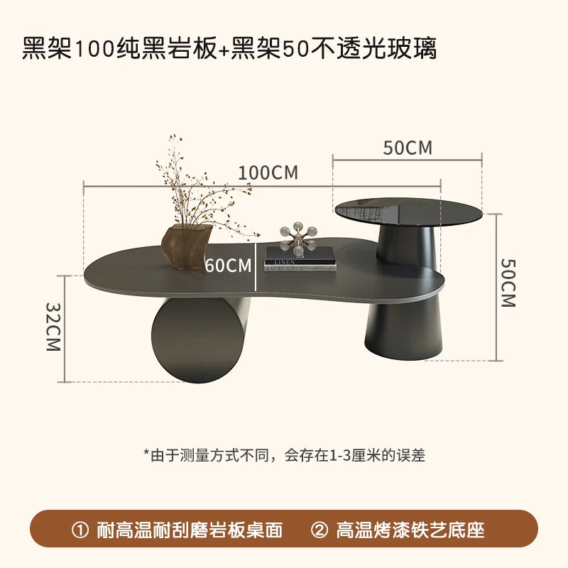 Creative Aesthetic Side Table Luxury Space Saving Coffee Tables Minimalist Modern Mesa De Centro De Sala Living Room Furniture - Kimlud