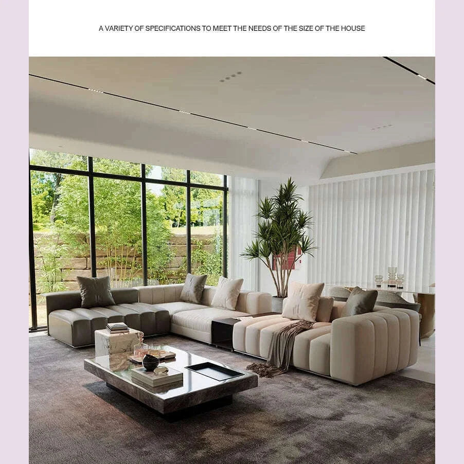 Italian Minimalist Sofa Living Room Recliner Multifunctional Modern Designer Sofa Elegant Luxury Divano Soggiorno Home Furniture
