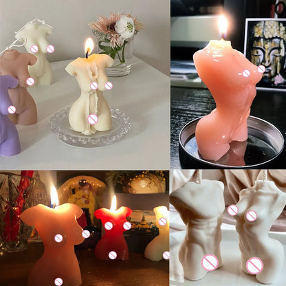 3D Body Silicone Candle Mold DIY Creative Men Women Human Plaster Epoxy Resin Aromath Soap Molds Art Craft Home Decoration