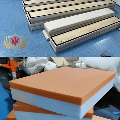 HJ HOME  Wholesale Fabric Up-holstered Beds King Size Double Headboard Customized Wall Panels Hotel Bedroom Furniture Set