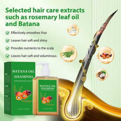Batana Oil Shampoo & Conditioner Set Hair Strengthens Anti Loss Restore Damaged Cleansing Dandruff Control Hair Growth...