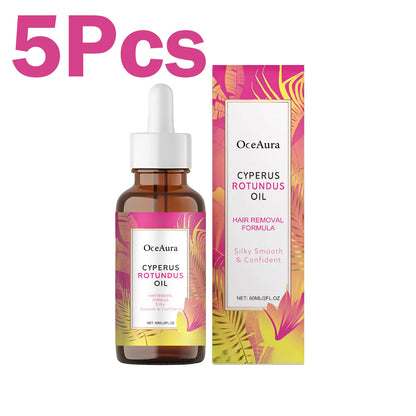 Cyperus Rotundus Oil Body Hair Remover Armpit Leg Arm Reduces Hair Growth Moisturizes Gentle Care Essential Oil for...