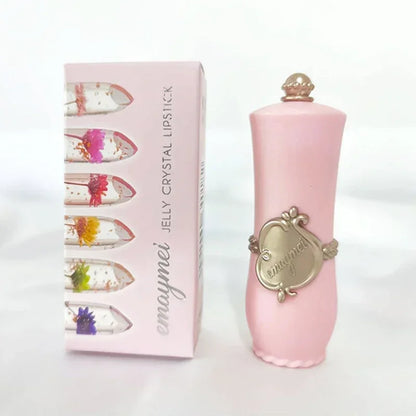 Jelly Dried Flower Color Changing Lip Balm Transparent Moisturizing Make Up Lipstick Repair Dry Cracks for Lips Care Lipgloss