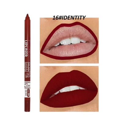 20 Color Waterproof Matte Lipliner Pencil Natural Violet Pro Lip Liner Makeup Nude Lips Contour High Pigment Lipstick Cosemetics