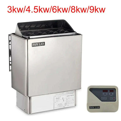 9kw 6kw 8kw 4.5kw 3kw Sauna Heater with External Sauna Controller Dry Steaming Equipment 220V 380V