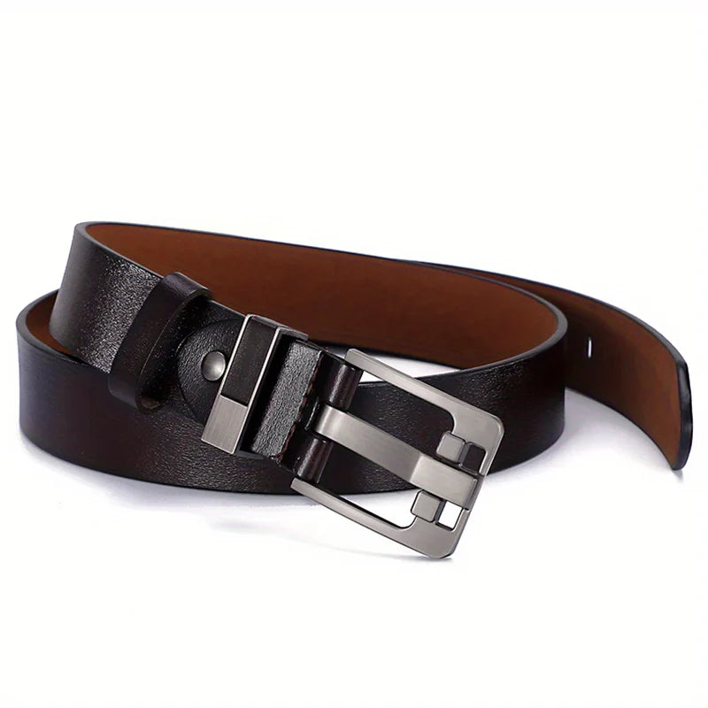 Long Large Plus Size 130 140 150 160 170cm Vintage Alloy Pin Buckle Men Belt High Quality Leather Luxury Straps Male Belt - Kimlud