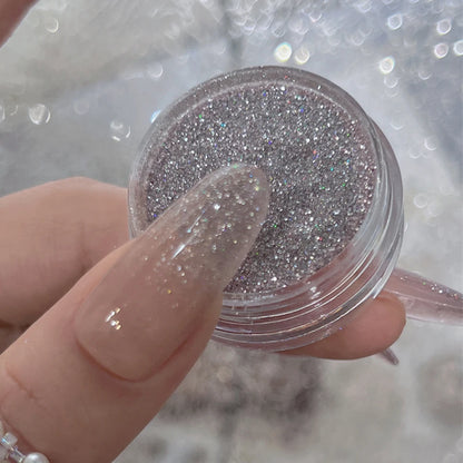 1Pcs Shimmer Gold/Rose Holographic Mica Nail Flakes Chrome Opal Iridescent Nail Glitter 0.5g Nail Epoxy Nail Gel Polish Powder