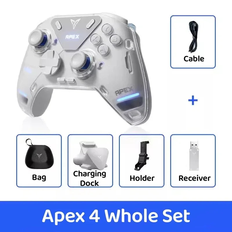 2024 New Flydigi APEX 4 Gaming Controller Wireless Elite Force Feedback Trigger Smart Handle Support PC/Switch/Mobile/TV Gamepad