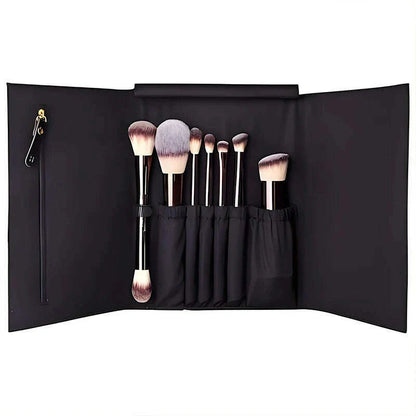 HOURGLASS Vegan brush travel brush set includes 7 brushes for the eye and face with a bag gift box packaging