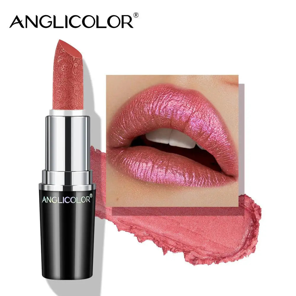 Makeup Non-sticky Non-fading Lipstick Pearlescent Long-lasting Moisturizing Fine Glitter Lip Gloss Hydrating Waterproof Lips Hot