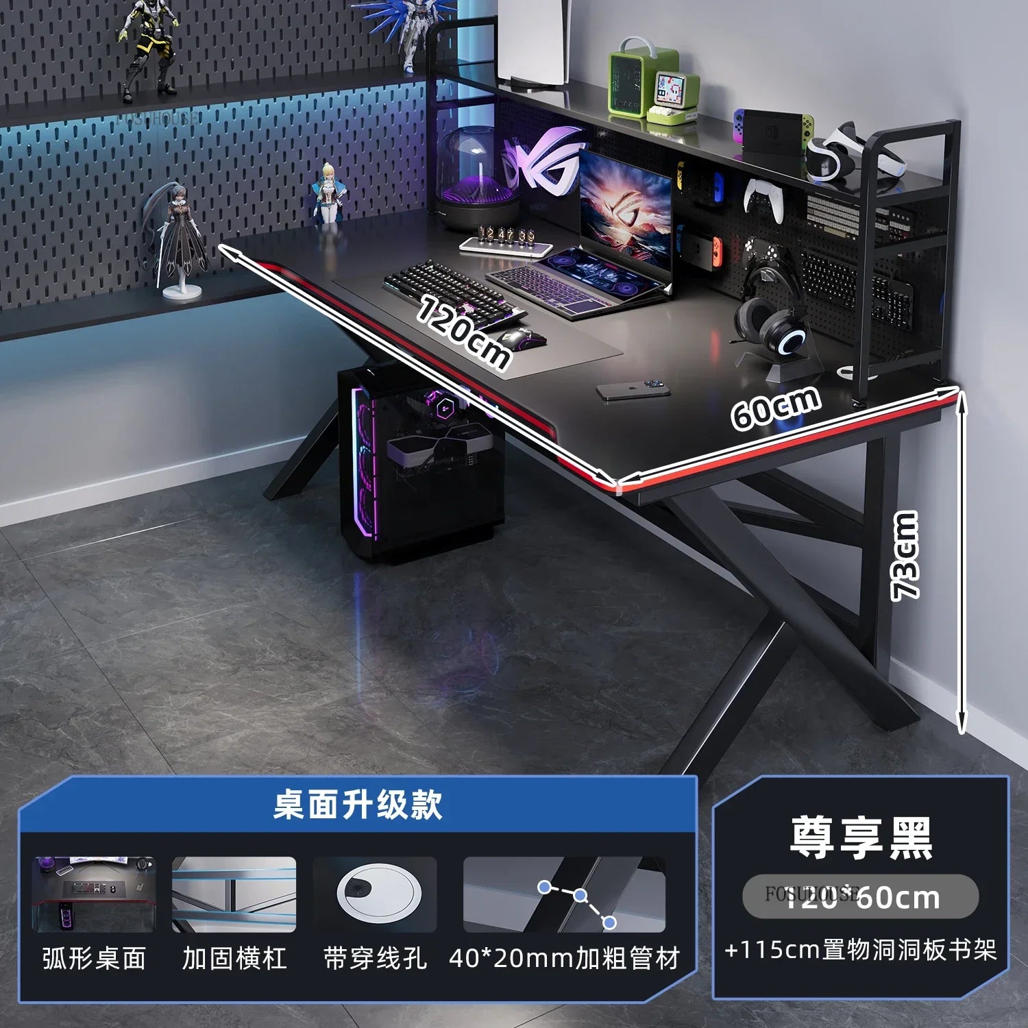 Modern Simple Wooden Computer Desks Bedroom Office Desks Home Student Reading Desk Desktop Internet Cafe E-sports Gaming Tables - Kimlud