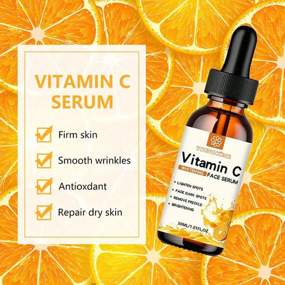 Vitamin C Facial Essence Contains Hyaluronic Acid Dark Spot Remover Moisturizing Repair Anti-aging Essence Facial Skin...