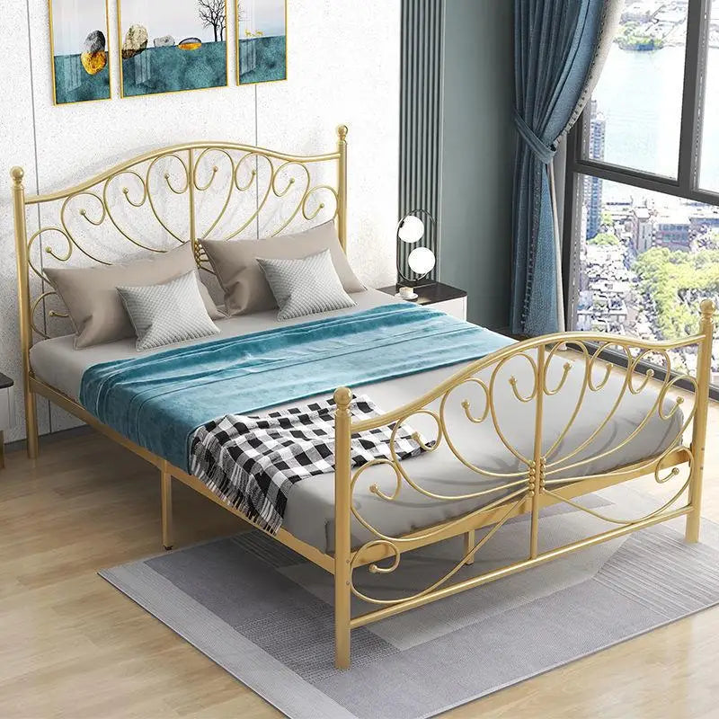Princess Metal Bed Modern High Quality Frame Sleeping Designer Bedroom Bed Aesthetics Unusual Letto Matrimoniale Furniture