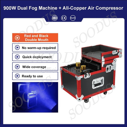 600W/900W Stage Single Double Fog Machine DMX512 Control Fog Hazer Mist Spraying Machine for DJ Disco Wedding Night Bar...
