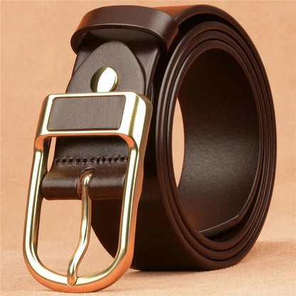 Men's Trendy Casual Belt For Men Coboy Style Belts Pin Buckle Belt Jeans Retro Belt Business Casual Belt | Kimlud Mid...