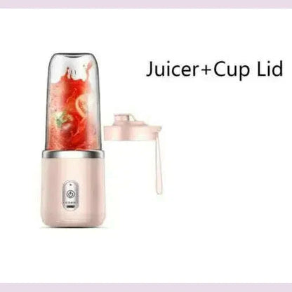 Portable Juicer Blender 400ml Electric Fruit Juicer USB Charging Lemon Orange Fruit Juicing Cup Smoothie Blender Machine 2cups