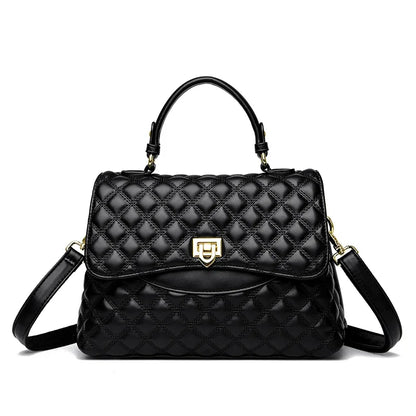 New Women's Soft Leather Shoulder Bags Multi-Layer Pockets Messenger Crossbody Bags Luxury Designer Female Handbags and...