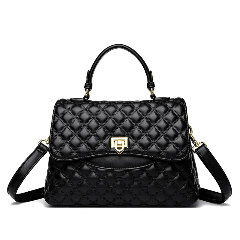 New Women's Soft Leather Shoulder Bags Multi-Layer Pockets Messenger Crossbody Bags Luxury Designer Female Handbags and...