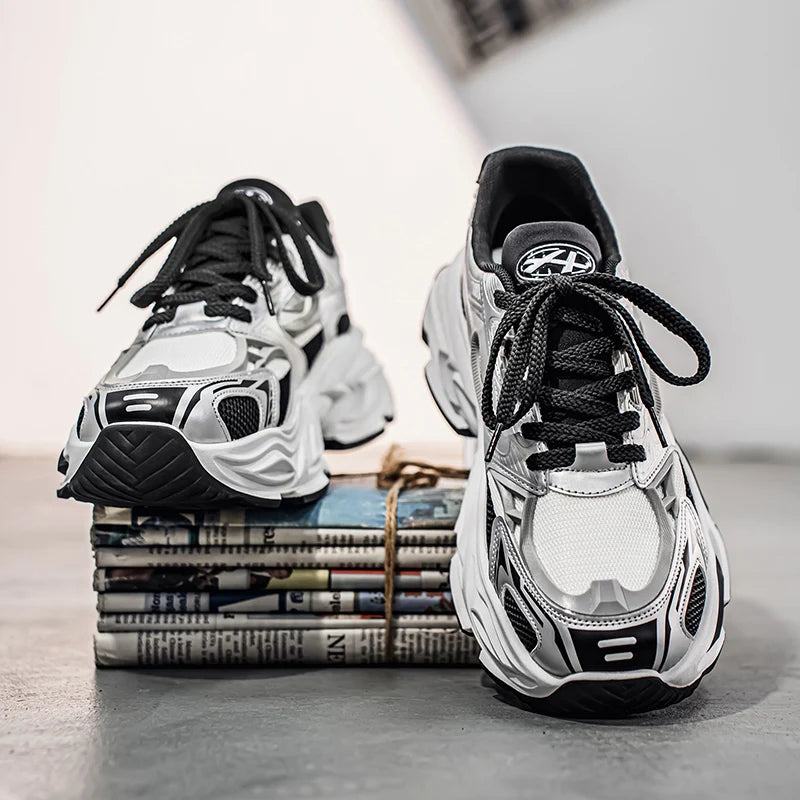 2026 New Thick - Soled Height - Increasing Men's Sneakers, Retro Style Mesh Breathable Versatile Casual Shoes
