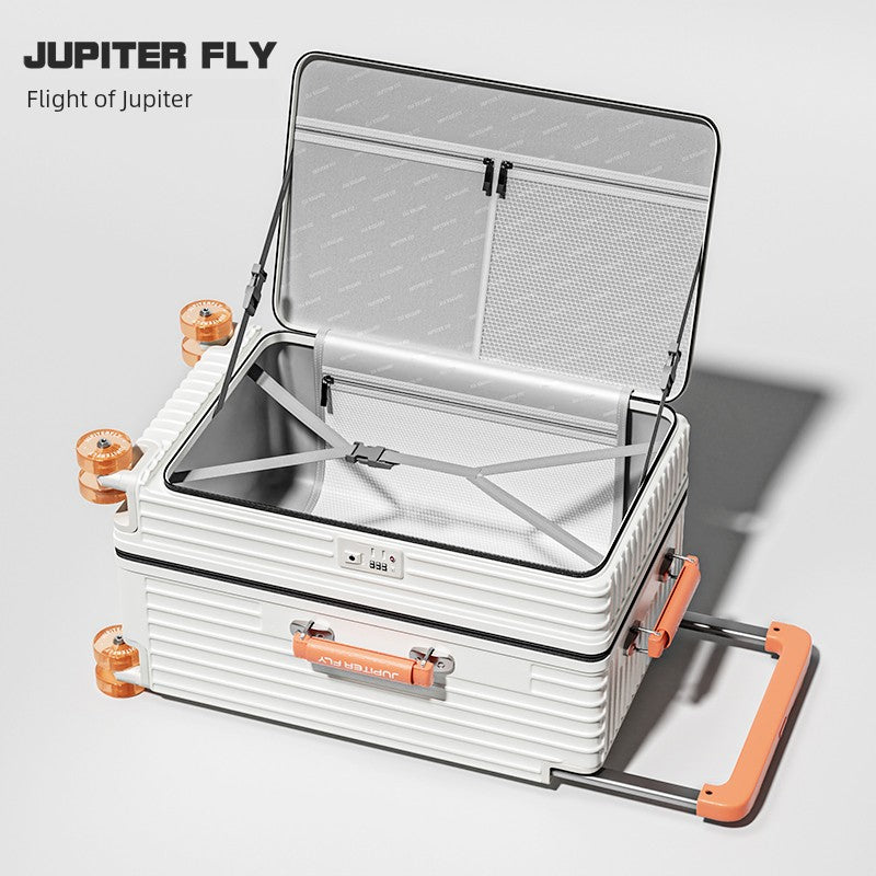 Side Cover Scalable 28-Inch Width Draw-Bar Luggage