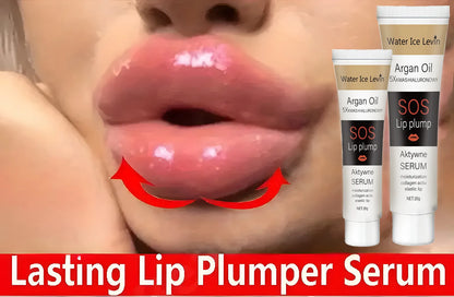 Moroccan Argan Oil Lip Plumping Essence - Moisturizing and Nourishing Lip Balm, Suitable for All Skin Types, Berry Tone,...