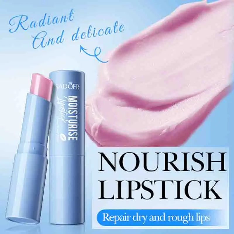 1/2/3pcs SADOER Hyaluronic Acid Lipstick Lips Skincare Nourishing Brightening Moisturizing Lip Balm Lips Skin Care Products