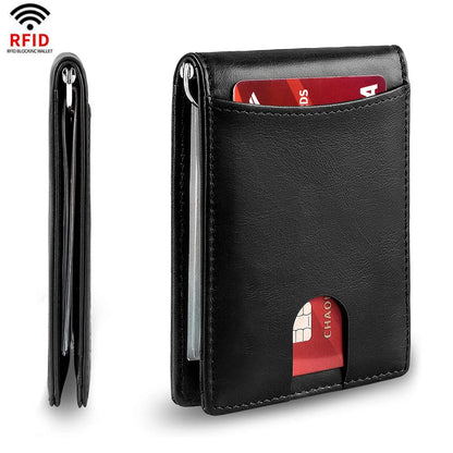 Rfid Carbon Fiber Men Wallets Man Card Holder Money Bag Slim Thin Mini Wallet Male Small Short Purse Black Walet Billfold Vallet