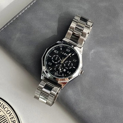 Men's Analog Quartz Watch with Date Stainless Steel Band Wristswatch for Man Casual Sports Watches Clock Male Relogio Masculino